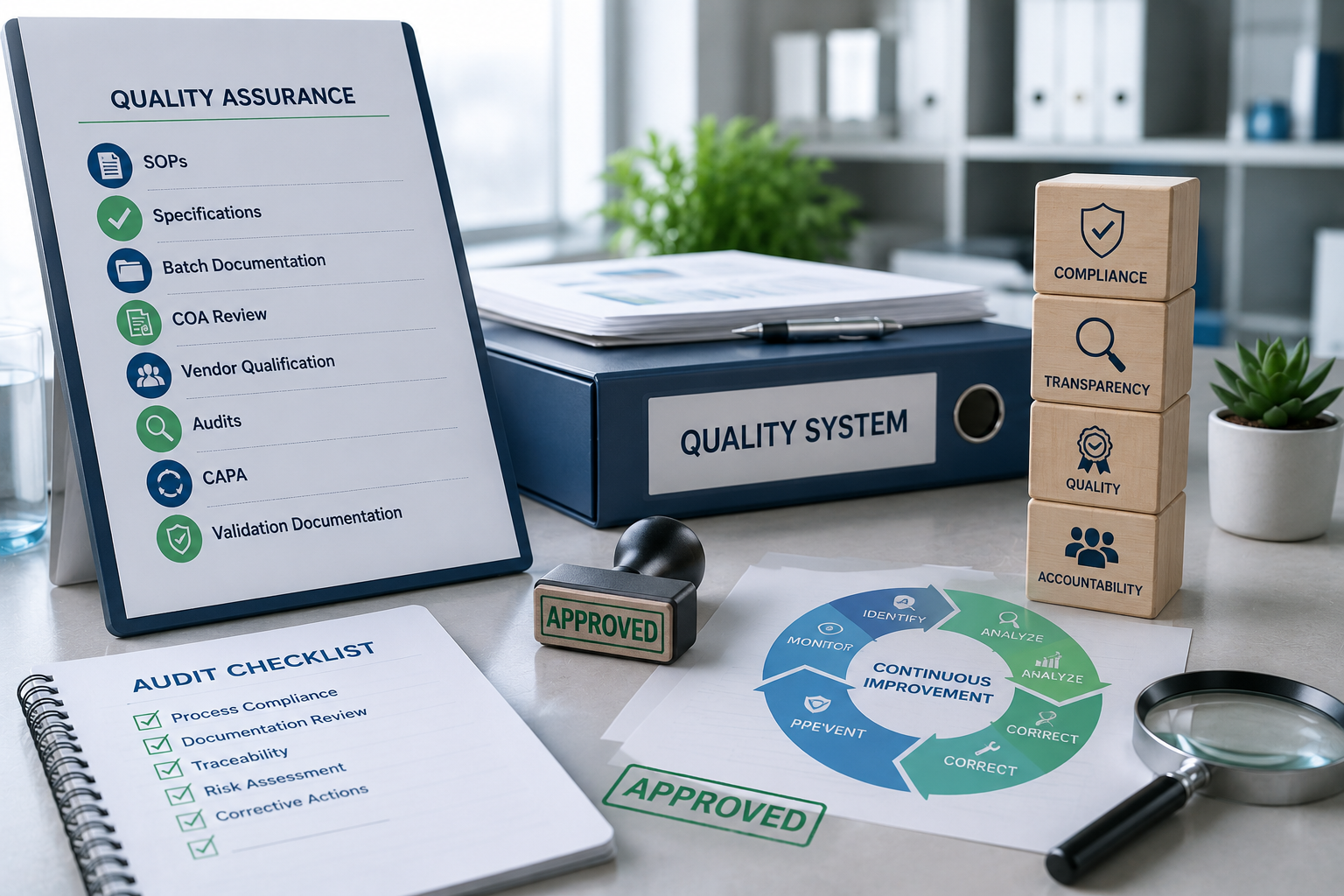 Quality assurance documentation